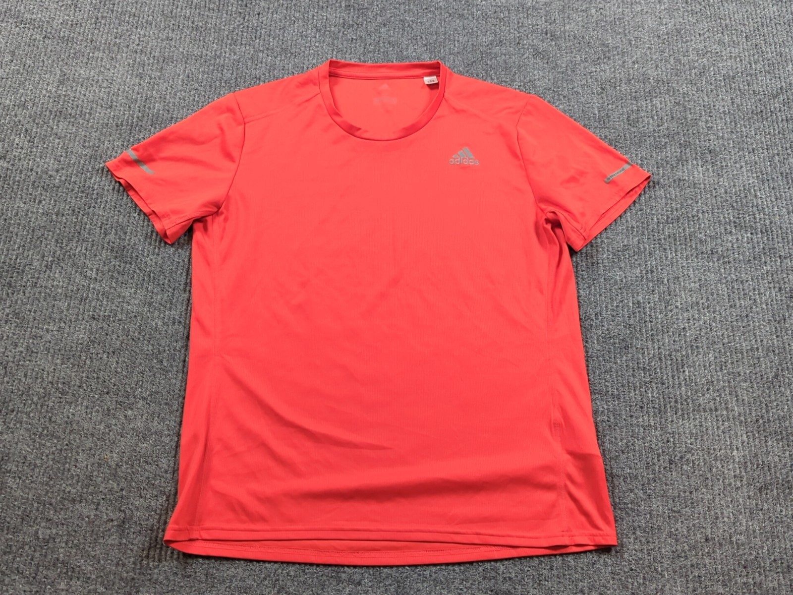 Adidas Shirt Mens Medium Orange Short Sleeve T-shirt Energy Running Climalite gallery