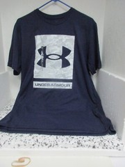 Under Armour Tee Men’s UA Digi Camo Box Logo Short Sleeve T Shirt Large New