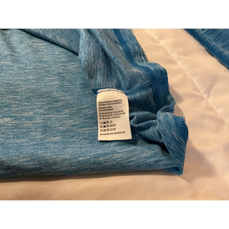 American Eagle AE Active 360 Extreme Flex Quarter Zip Pullover Blue Mens Large gallery