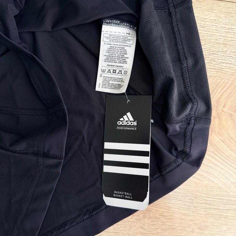 Adidas Techfit Padded Compression Basketball Tank Top Mens LT Black Climalite gallery