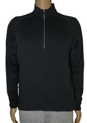 Lululemon MENS Waffle-Knit Half Zip Black (Medium* No tag, see measurements)