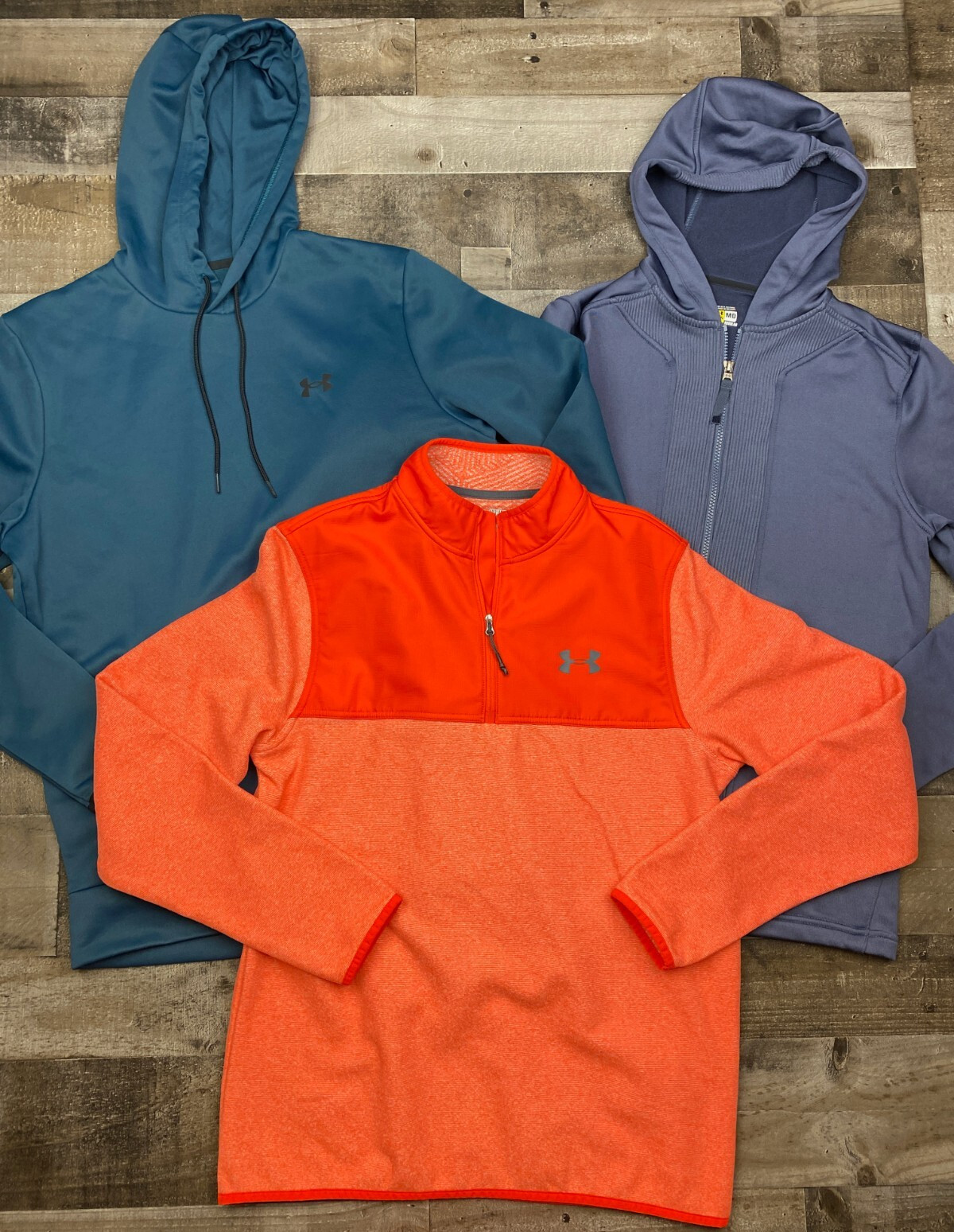 Under Armour Mens Lot of 3 Size Medium Cold Gear Sweater Pullover Hoodie Jacket gallery
