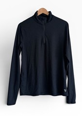 Vuori Ease Performance Half Zip 2.0 Pullover Top Sz SM Long Sleeve Ink Heather