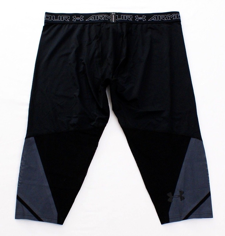 Under Armour Black Coolswitch Super Vent 3/4 Length Compression Leggings Men's gallery