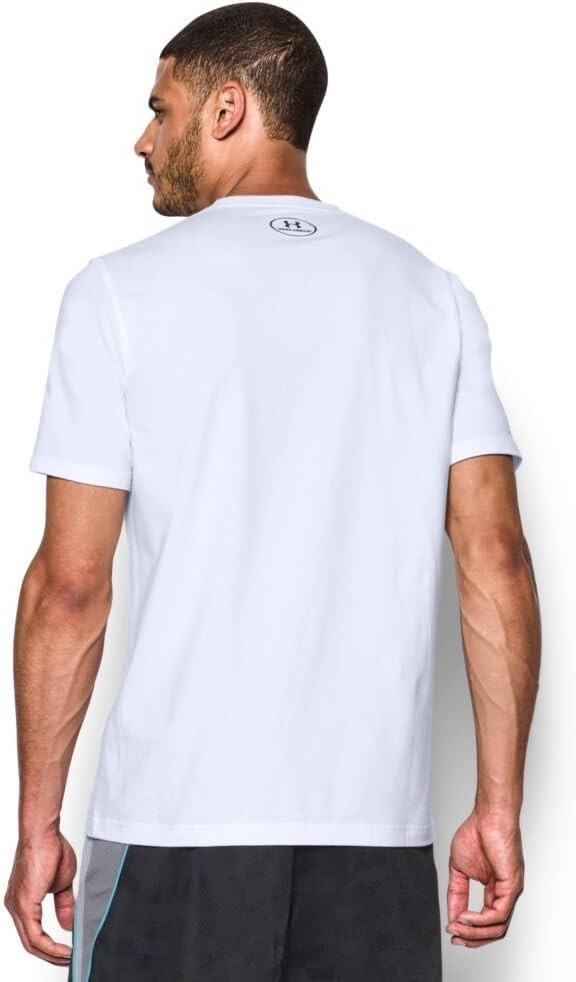 UNDER ARMOUR MEN'S SC30 MONIKER TEE SHIRT XLARGE, WHITE/SILVER/BLACK *NEW gallery