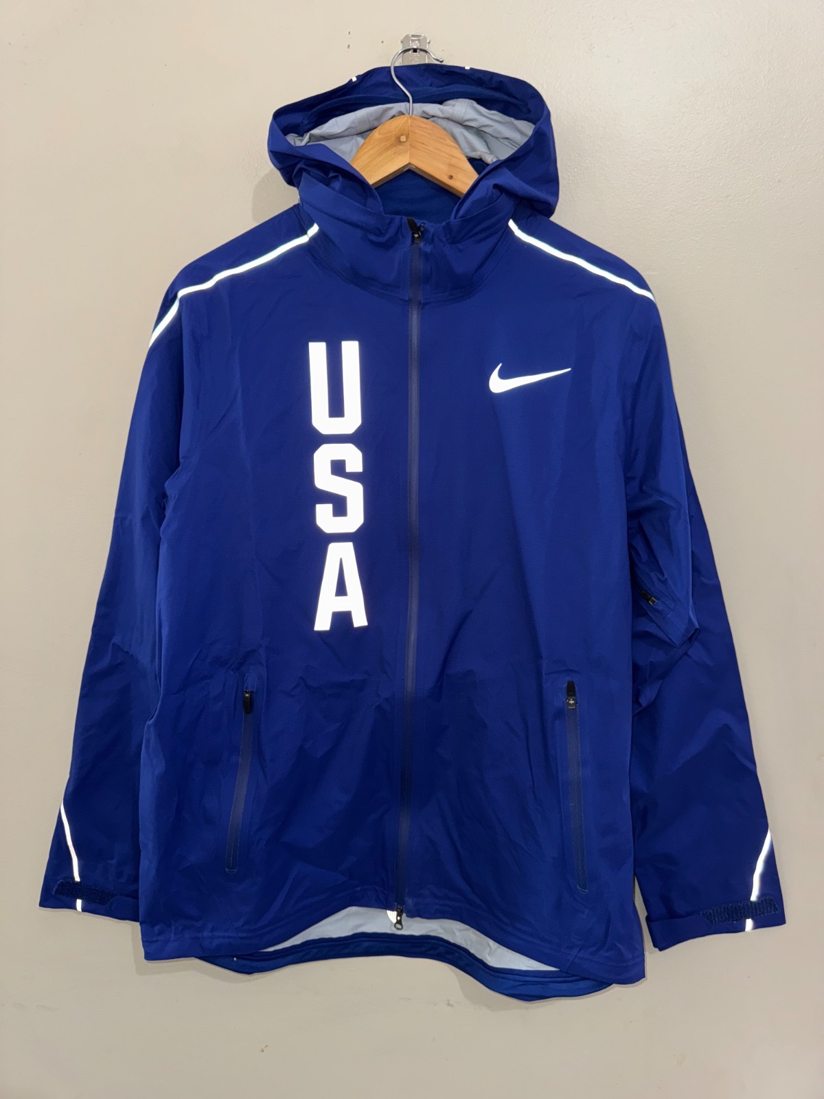 Nike Team USA Olympic Pro Elite Running Hypershield Jacket Mens M 806908-455 NEW gallery