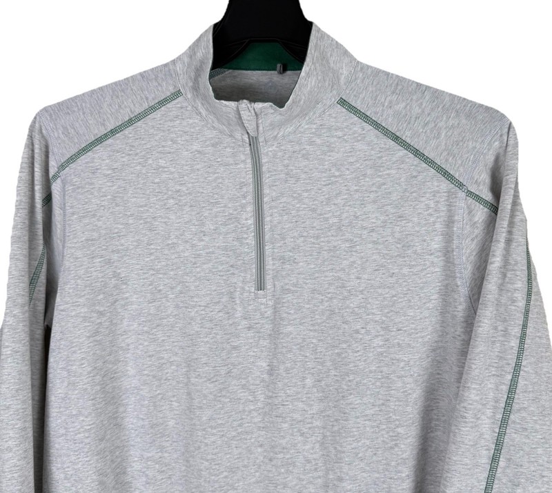 tasc Performance 1/4 Zip Mens Medium Gray Stretch Bamboo Activewear Pullover gallery