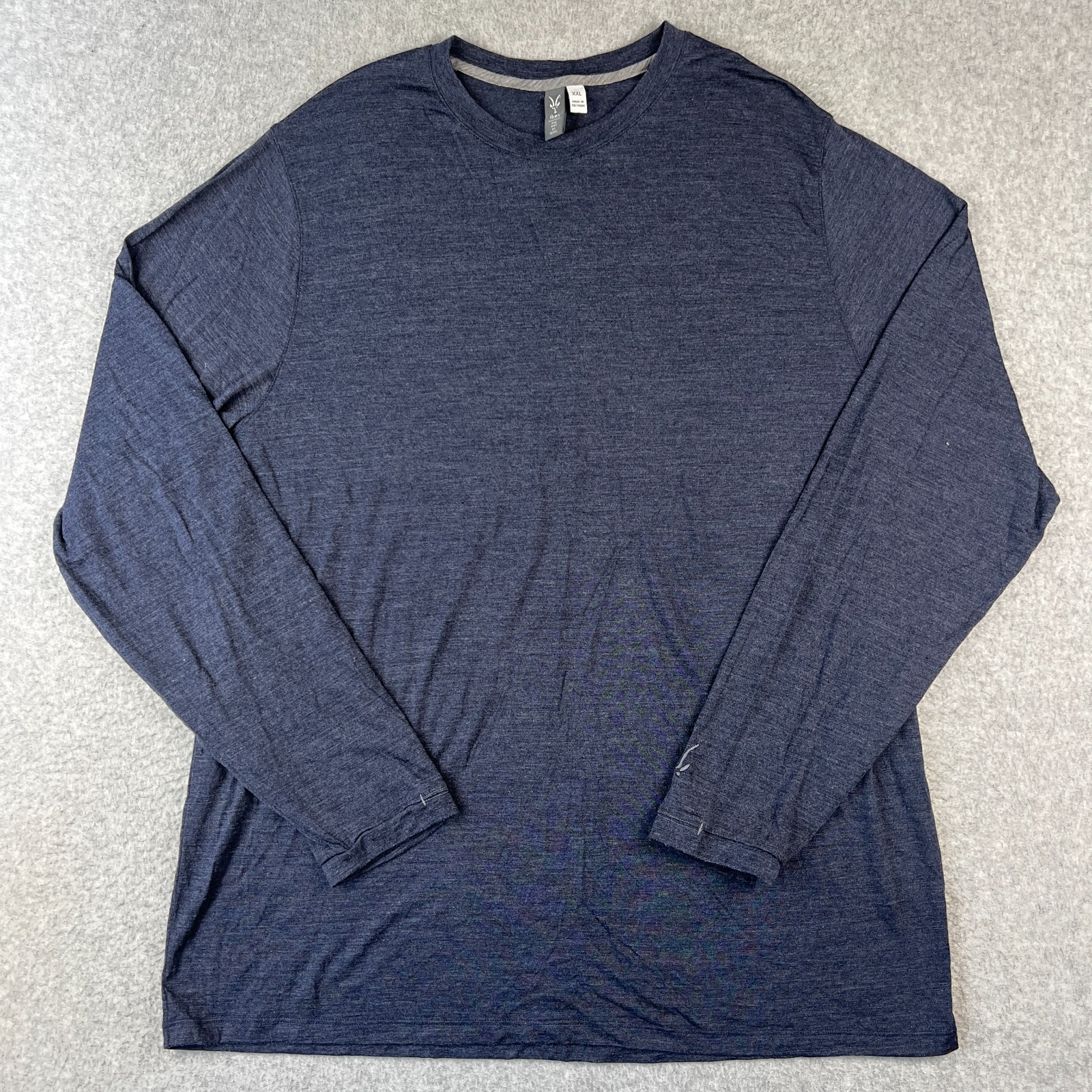 Ibex Merino Wool Silk Blend Shirt Long Sleeve Baselayer 2XL Mens Blue Hiking gallery