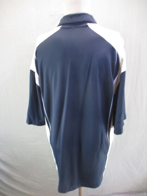 NIKE FIT DRY GOLF Size L Mens 1/2 Snap Collared Short Sleeve Polo Shirt 573 gallery