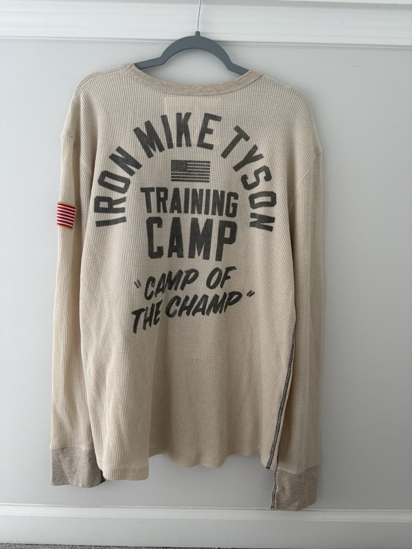 Roots of Fight Bloodlines Mike Tyson Thermal Waffle Knit Long Sleeve Tee XXL gallery