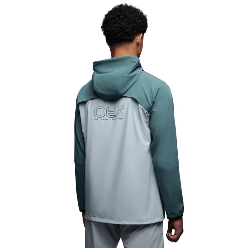OEX Mens Track Top Jacket Medium Blue Light Grey gallery