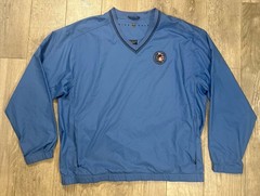 Vintage Y2K Nike Golf Pullover Windshirt Mens L 2005 US Open Pinehurst Blue
