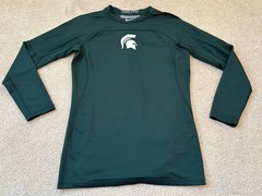 Nike Pro Dri fit Tight Fit Long Sleeve Shirt MSU Spartans XL
