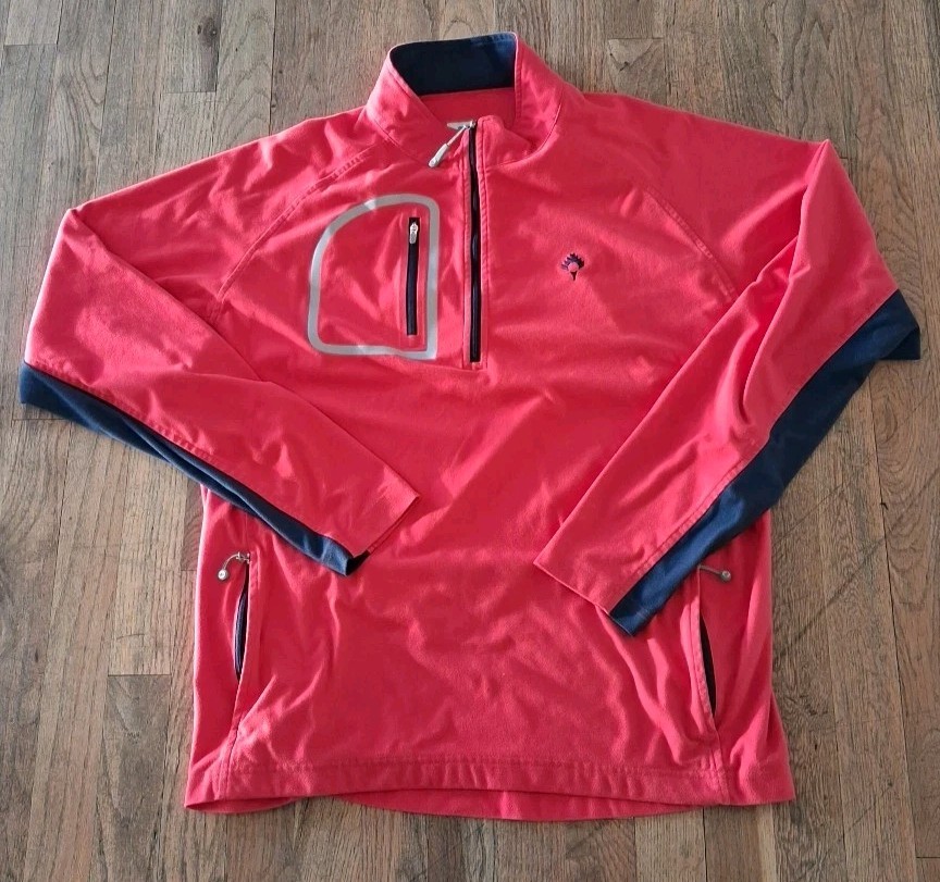 Peter Millar Crown Sport Performance Quarter Zip Pullover Pink L gallery