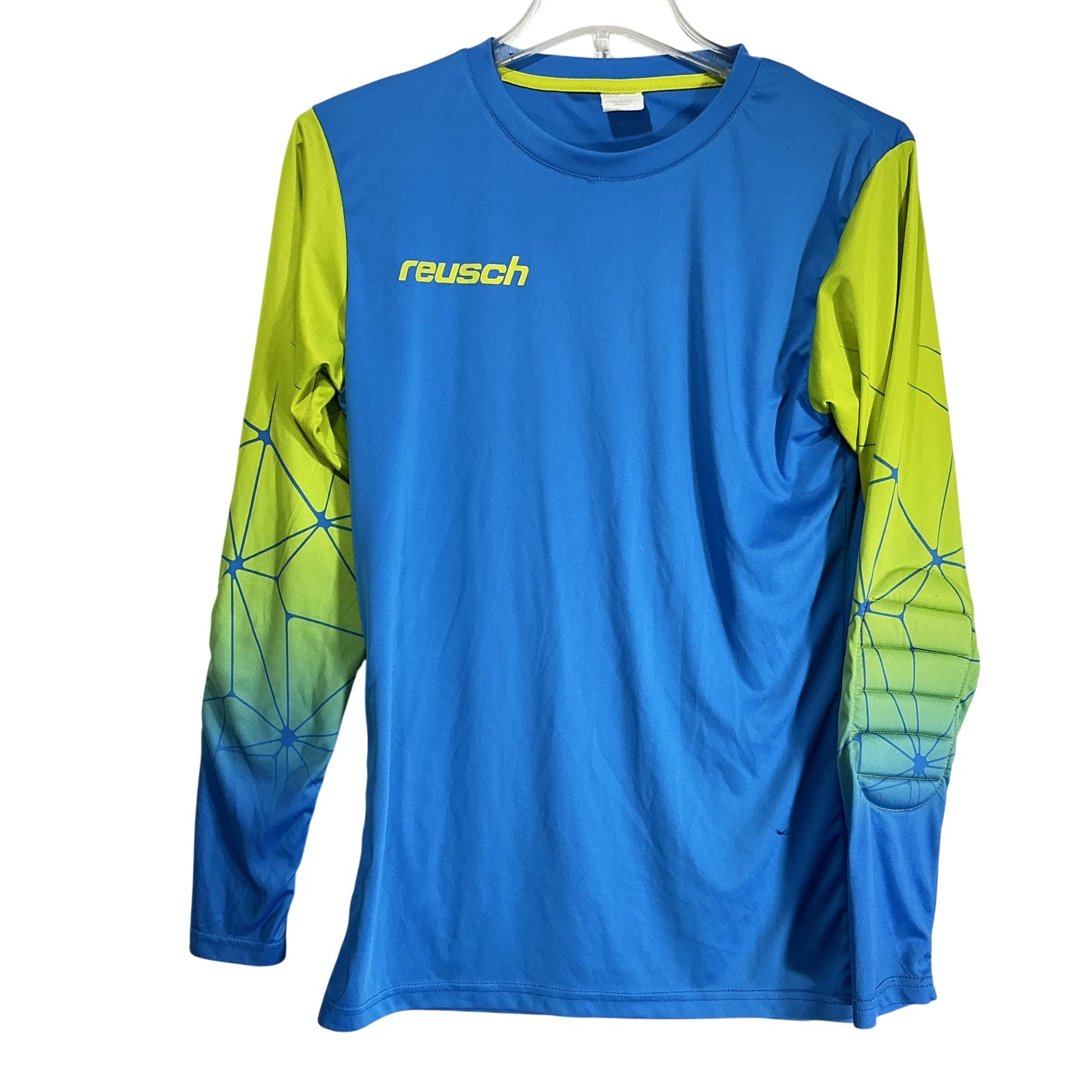 Reusch Shirt Mens XL Blue Match Pro Padded Goalkeeper Jersey Long Sleeve gallery