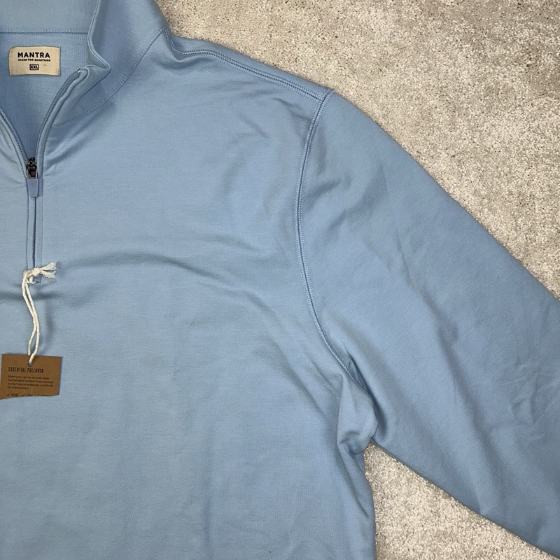 New MANTRA Essential Zip Desert Sky Pima Cotton Performance Stretch Pullover 2XL gallery