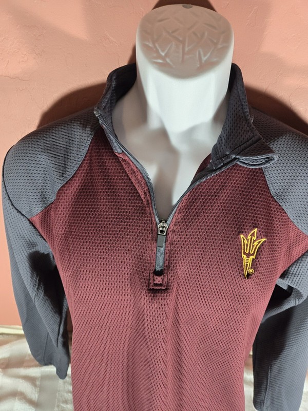 Mens Pro Edge Knights Apparel Zip Pullover NCAA ASU Arizona State Sun Devils M gallery