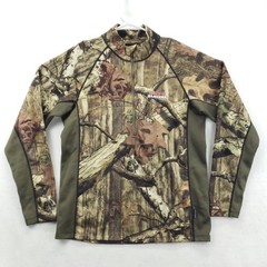 ScentLok Shirt Mens Medium BaseSlayers Mossy Oak Break-Up Infinity 1/2 Zip