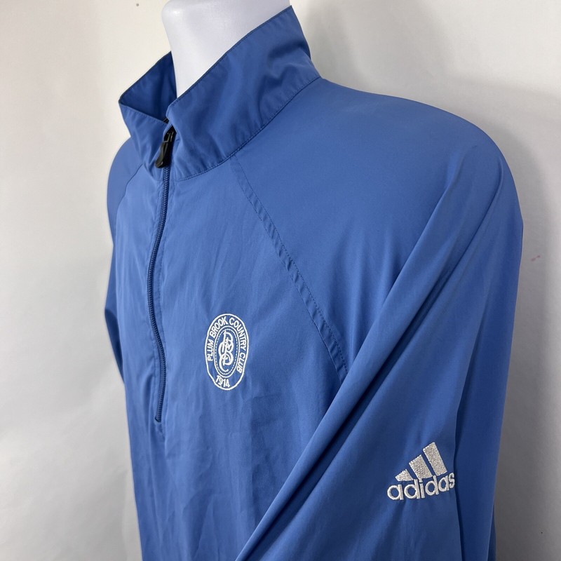 Adidas Windbreaker Men's Large ClimaProof Wind 1/4 Zip Pullover Lightweight gallery
