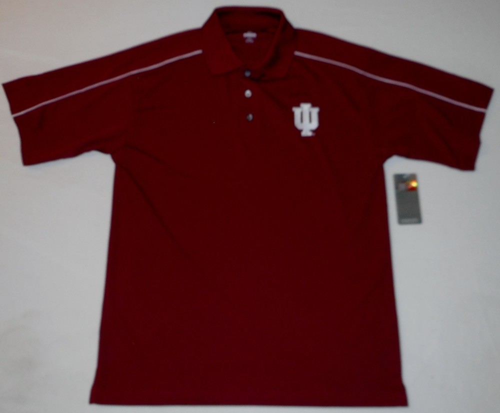 INDIANA HOOSIERS KNIGHTS APPAREL GOLF COACHES POLO SHIRT MEN'S M CRIMSON NWT