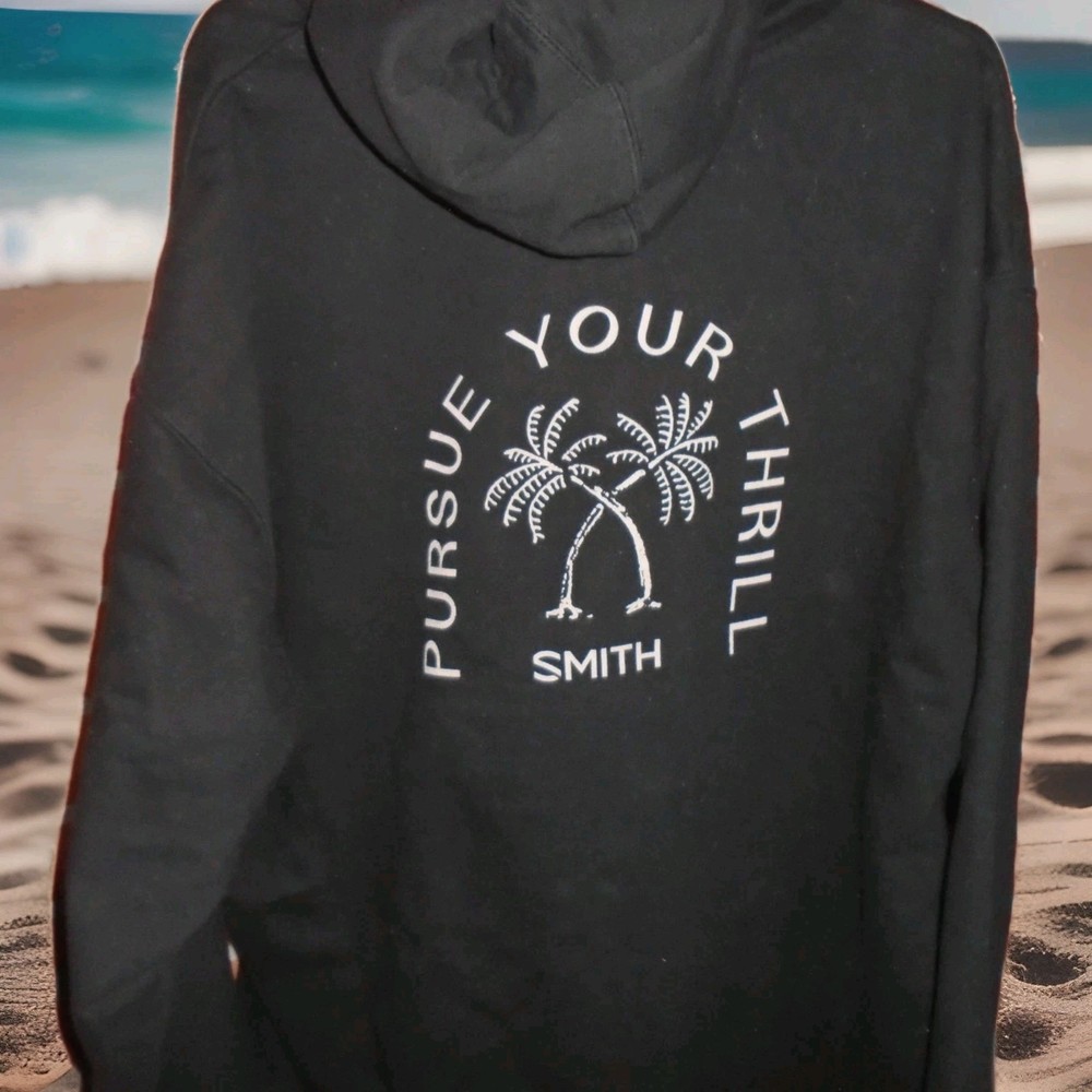 SMITH -PURSUE YOUR THRILL MENS BLACK HOODIE SWEATSHIRT SIZE 2XL