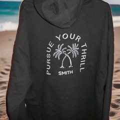 SMITH -PURSUE YOUR THRILL MENS BLACK HOODIE SWEATSHIRT SIZE 2XL