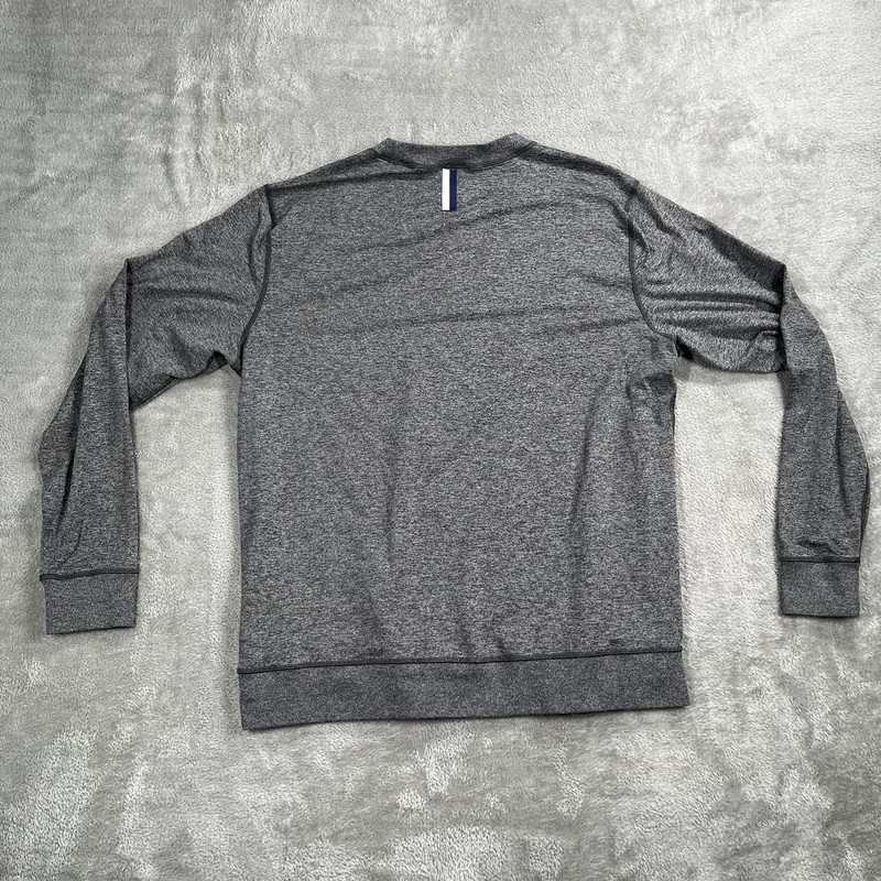 Rhoback Pace Performance Long Sleeve Crew Neck Heather Gray Mens Size XL gallery