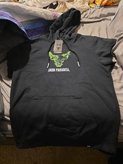 Under Armour Project Rock Iron Paradise Black Brahma Bull Hoodie Mens MEDIUM NWT
