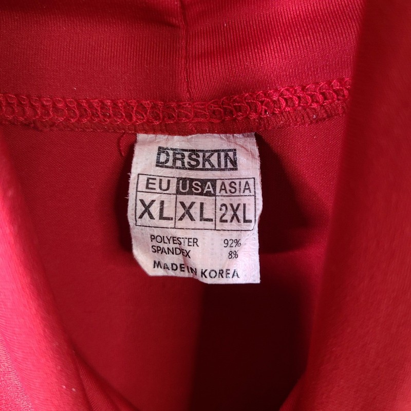 Dr Skin Shirt Men XL Red Scuba Neck Long Sleeve Compression Performance Athletic gallery
