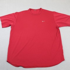 Vintage Nike Shirt Mens 2XL Red Geometric Short Sleeve Athletic Gym Tee