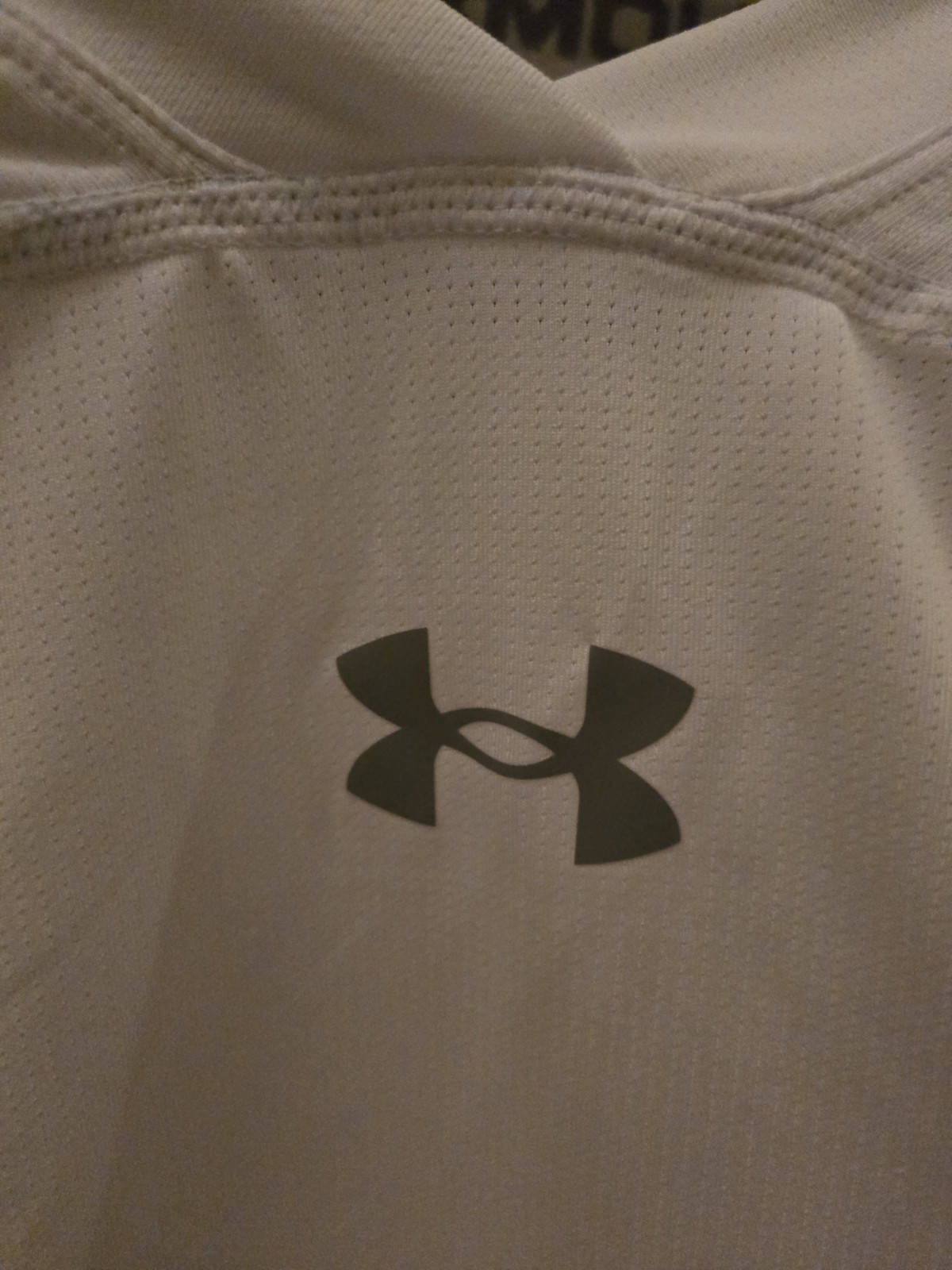 Under Armour Padded Compression Shirt Mens Size 2XL HeatGear Hex White Football gallery