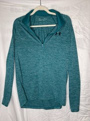 Under Armour Men’s Quarter Zip Medium Pullover Blue/Green/Teal
