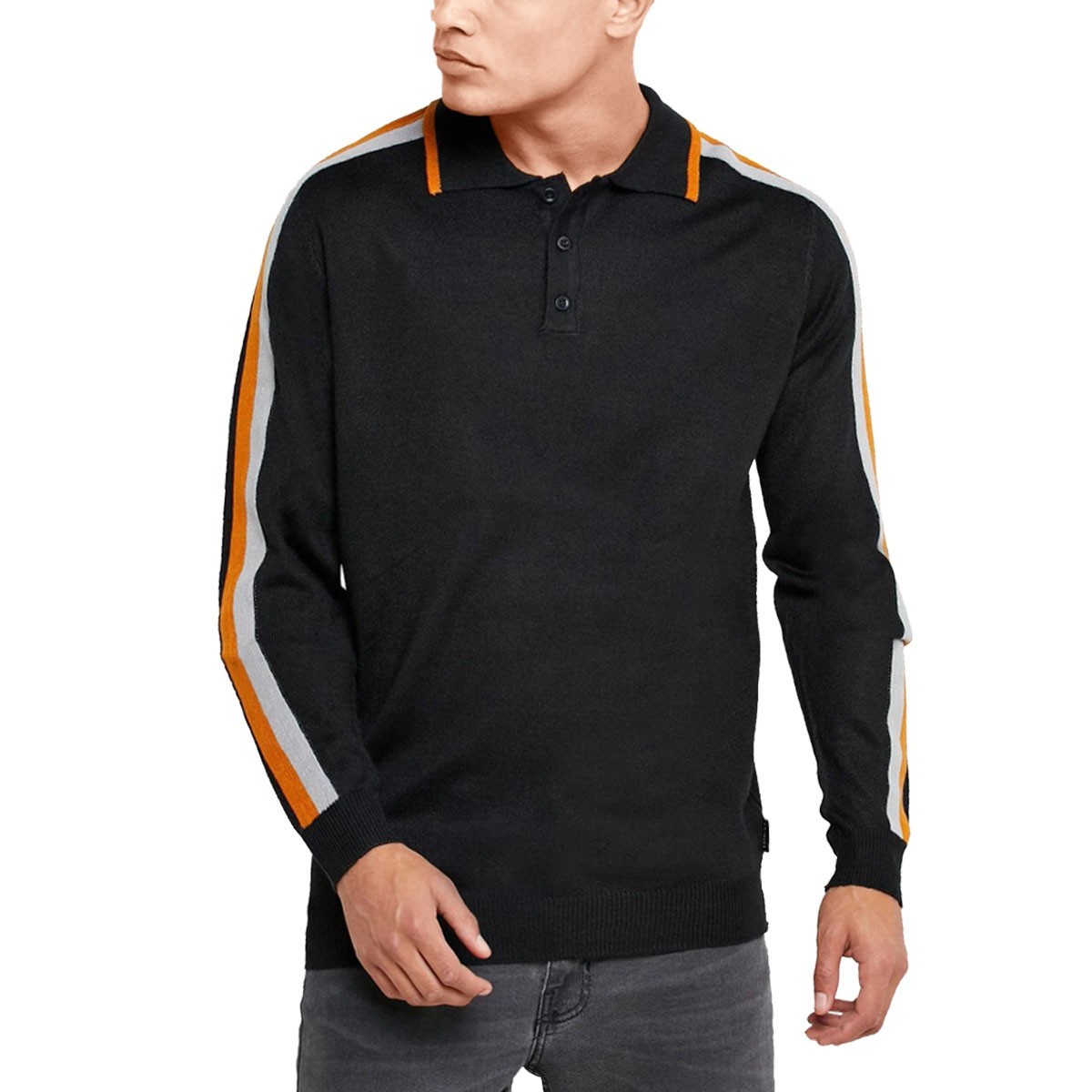 Mens Jumpers Crew Neck Winter Pullover Cable Knitted Sweatshirt Casual Warm Polo gallery