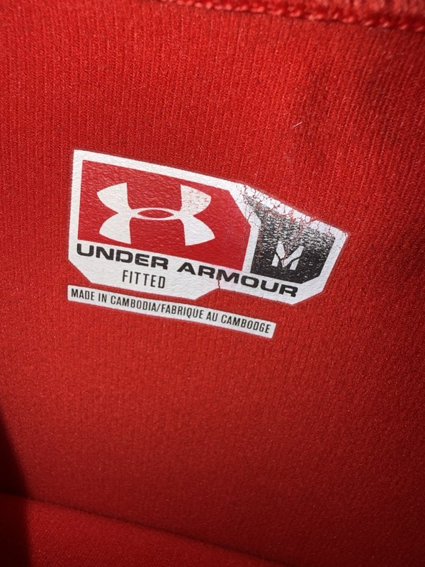 Under Armour Men’s M Medium RED Cold Gear Long Sleeve Mock Shirt BASE LAYER gallery