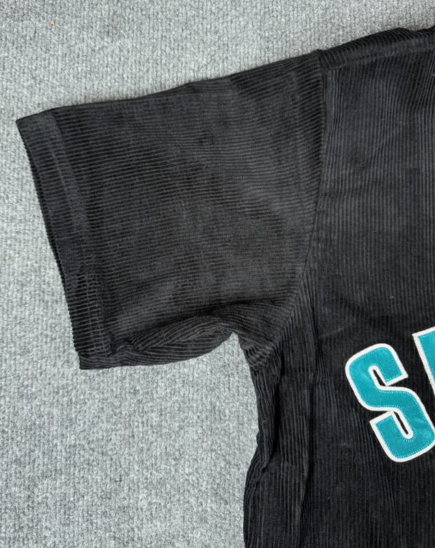 Supreme Corduroy Baseball Jersey Black Size Small Brand New in Branded Zip Bag gallery