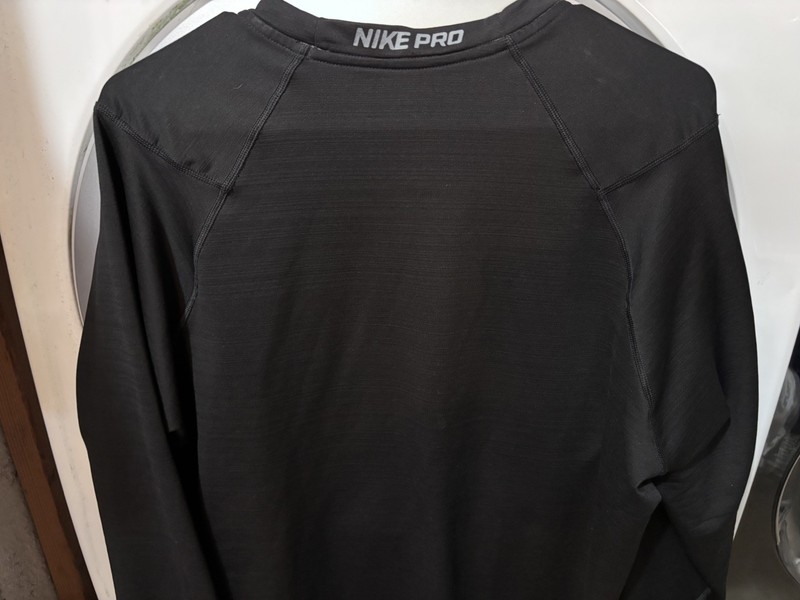 Nike Pro Dri-FIT Long Sleeve Fitted Athletic Shirt Black XL Moisture Wicking gallery