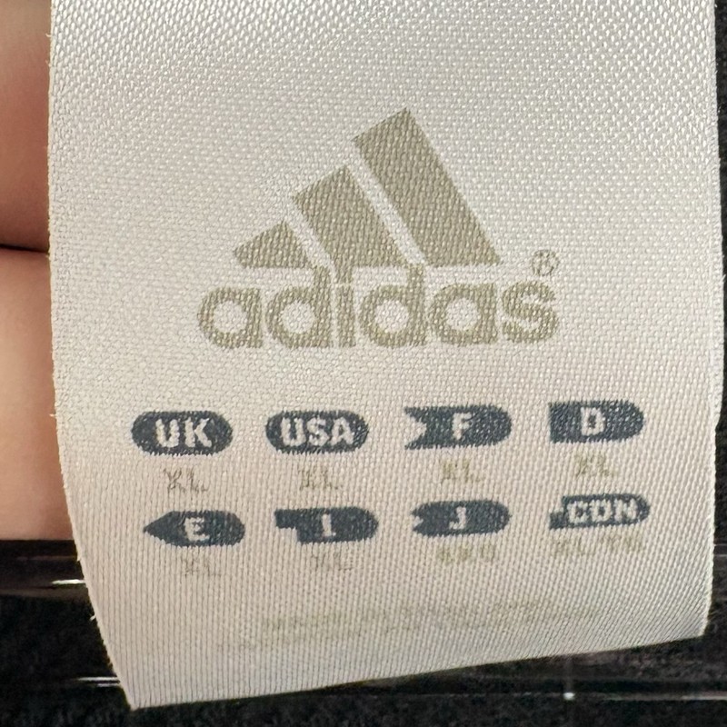 Adidas Shirt Men XL Club 3 Stripes Tennis Polo Black White Golf Short Sleeve NOS gallery