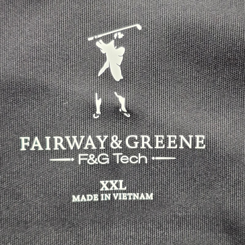 Fairway & Greene Tech 1/4 Zip Pullover Mens XXL 2XL Black Gray Golf Performance gallery