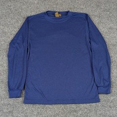 Eddie Bauer Thermolene Mens Navy Blue Long Sleeve Base Layer Shirt Size S USA