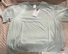 Member’s Mark Active Tee Moisture Wicking Light Green Men’s Size L Machine Wash…