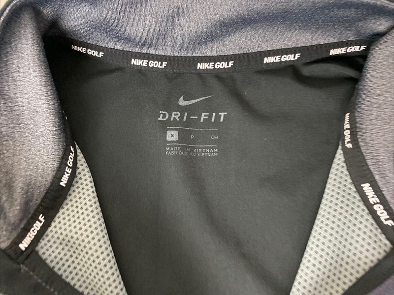 Nike Dri Fit 1/4 Zip Active Pullover Long Sleeve Gray Black Men’s Size Small gallery
