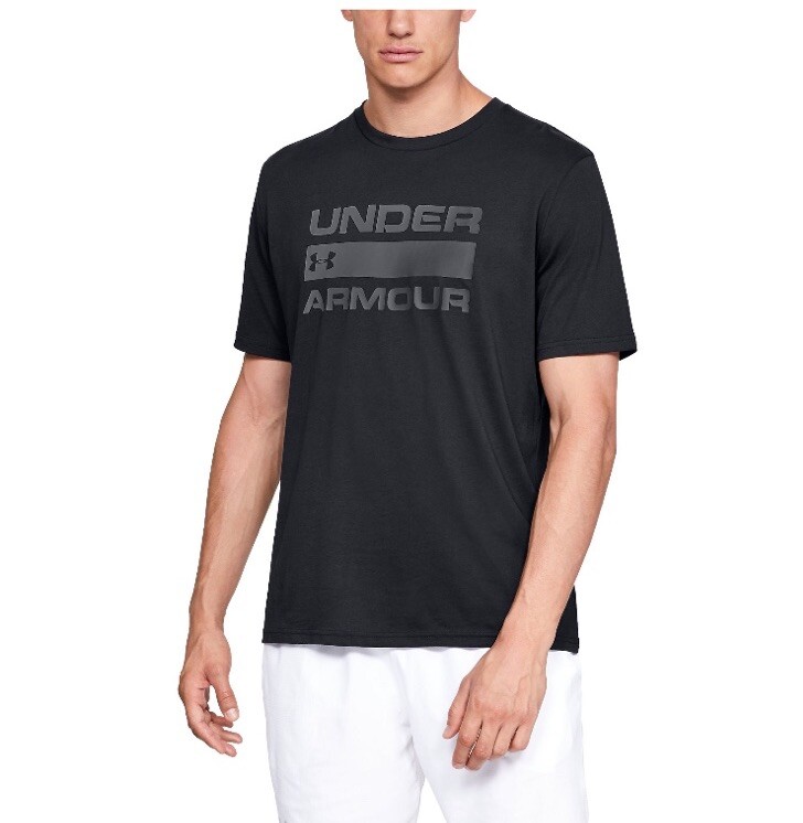 Men's Under Armour Team Issue Logo Tee Size XL- Black gallery
