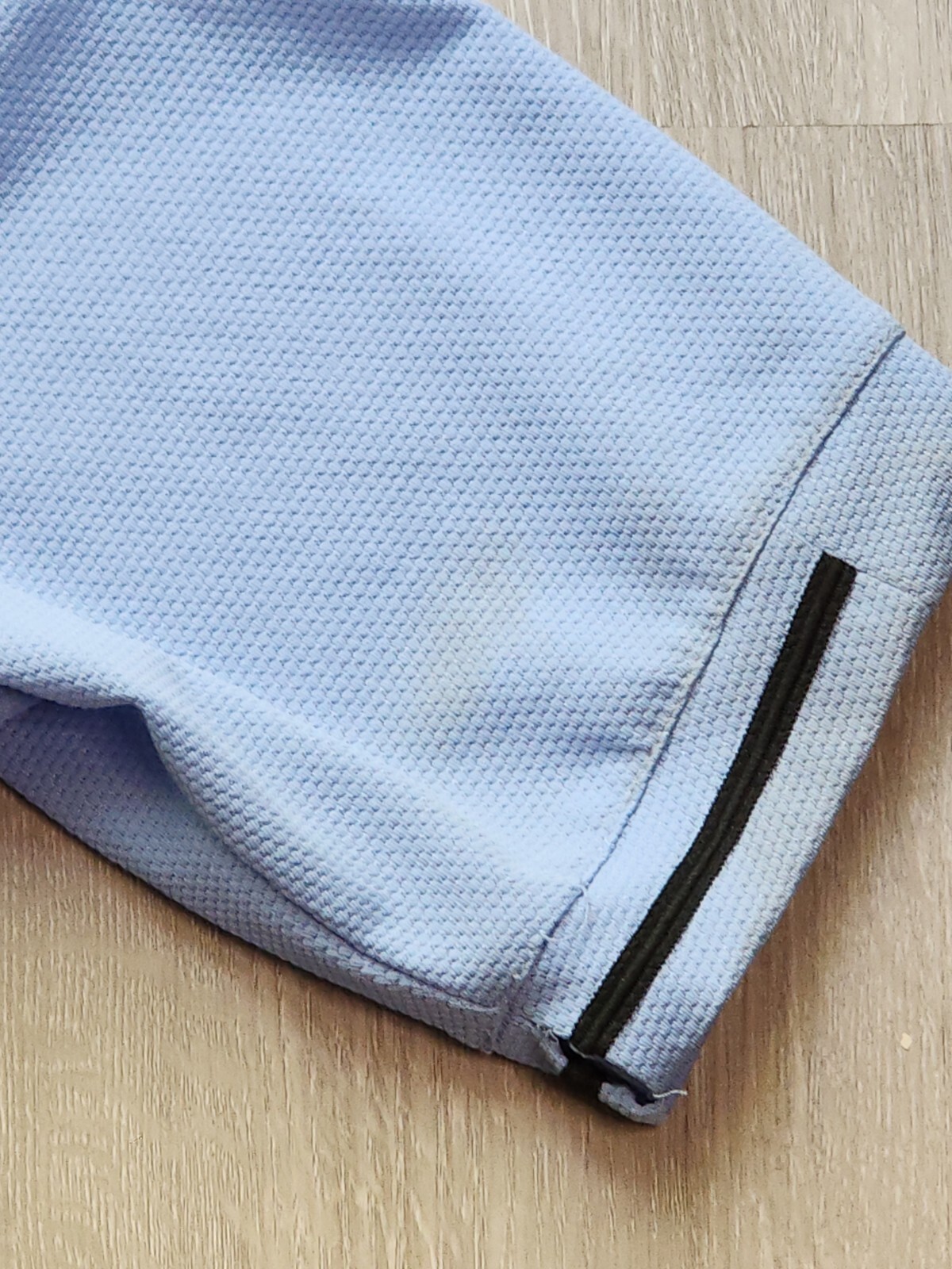 Smitty Performance Mesh Moisture Wicking Short Sleeve Light Blue Polo Size Small gallery