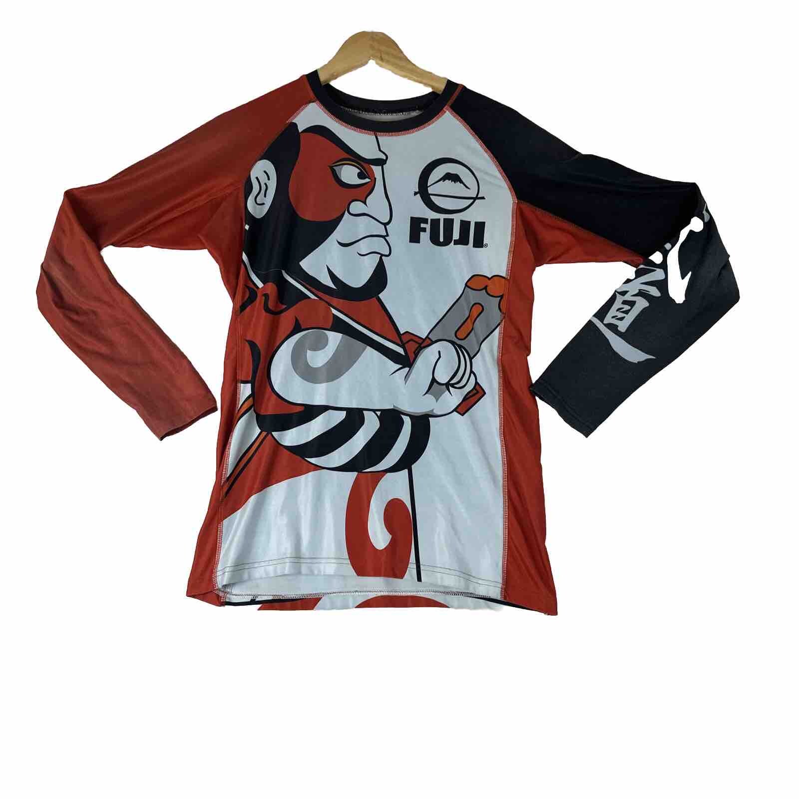 FUJI FIGHT SCIENCE WEAR BRAND LONG SLV ATHLETIC SHIRT S MMA UFC JU JITSU Sumo gallery