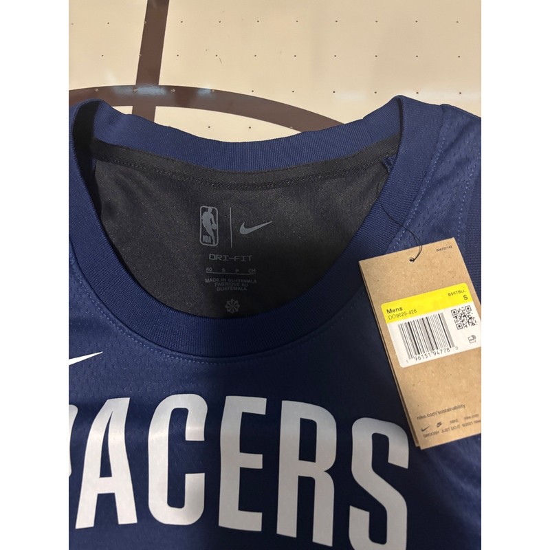 Nike Indiana Pacers NBA Swingman City Edition Jersey Navy Black Mens Small gallery