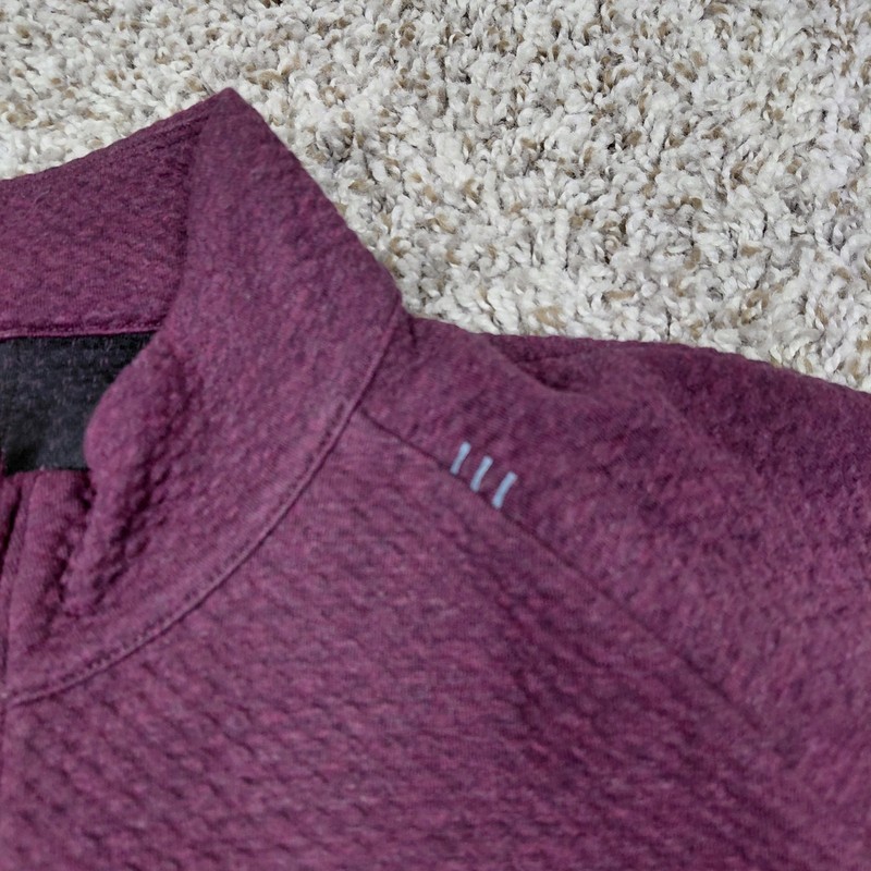 Lululemon At Ease 1/2 Half-Zip Pullover Mens Size Large Maroon Performance gallery