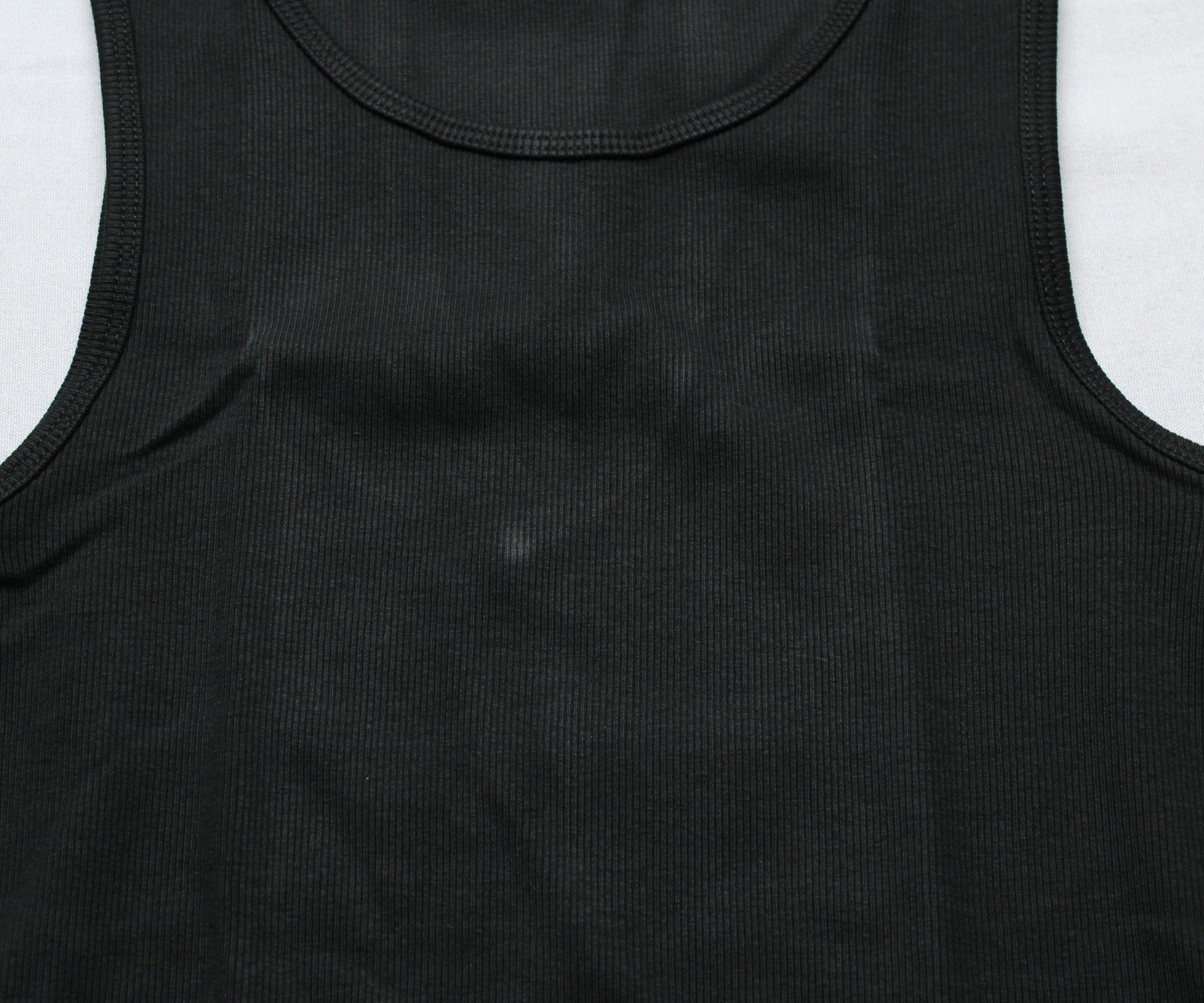 Ekkovision Men's Solid Ribbed Lifestyle Beater Tank Top EJ3 Black Large gallery