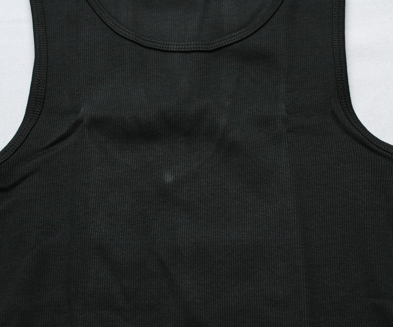 Ekkovision Men's Solid Ribbed Lifestyle Beater Tank Top EJ3 Black Large gallery