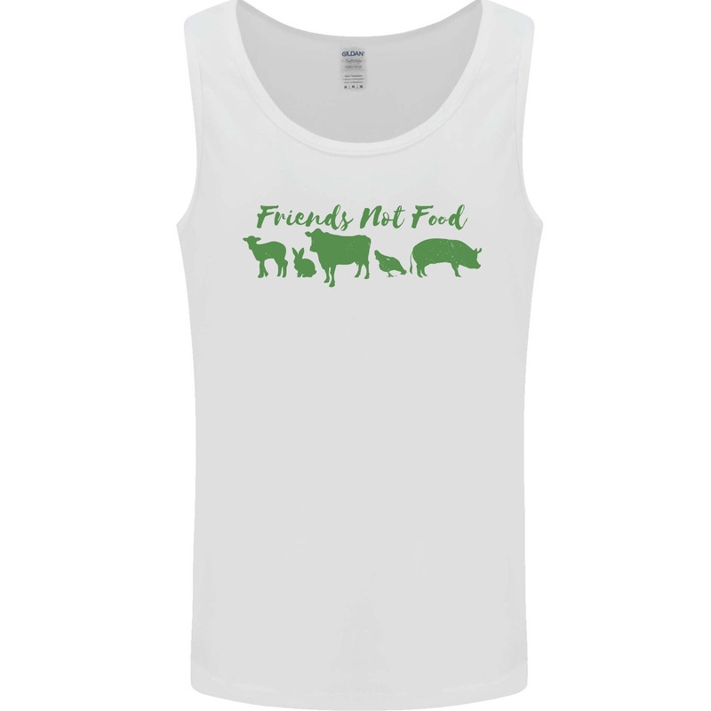 Animals Are Friends Not Food Vegan Mens Vest Tank Top gallery