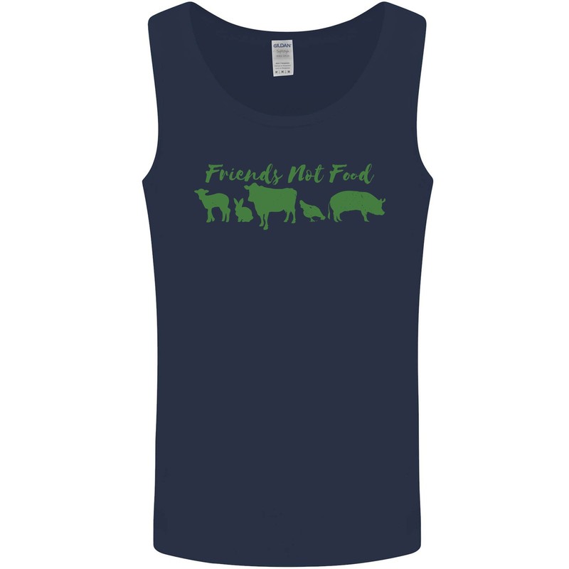 Animals Are Friends Not Food Vegan Mens Vest Tank Top gallery